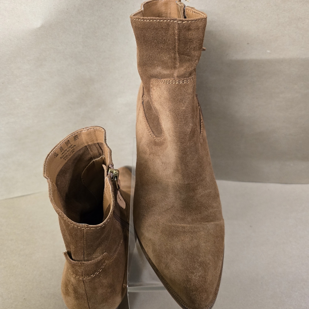 SARTO By Franco Sarto Tan Suede Ankle Boots